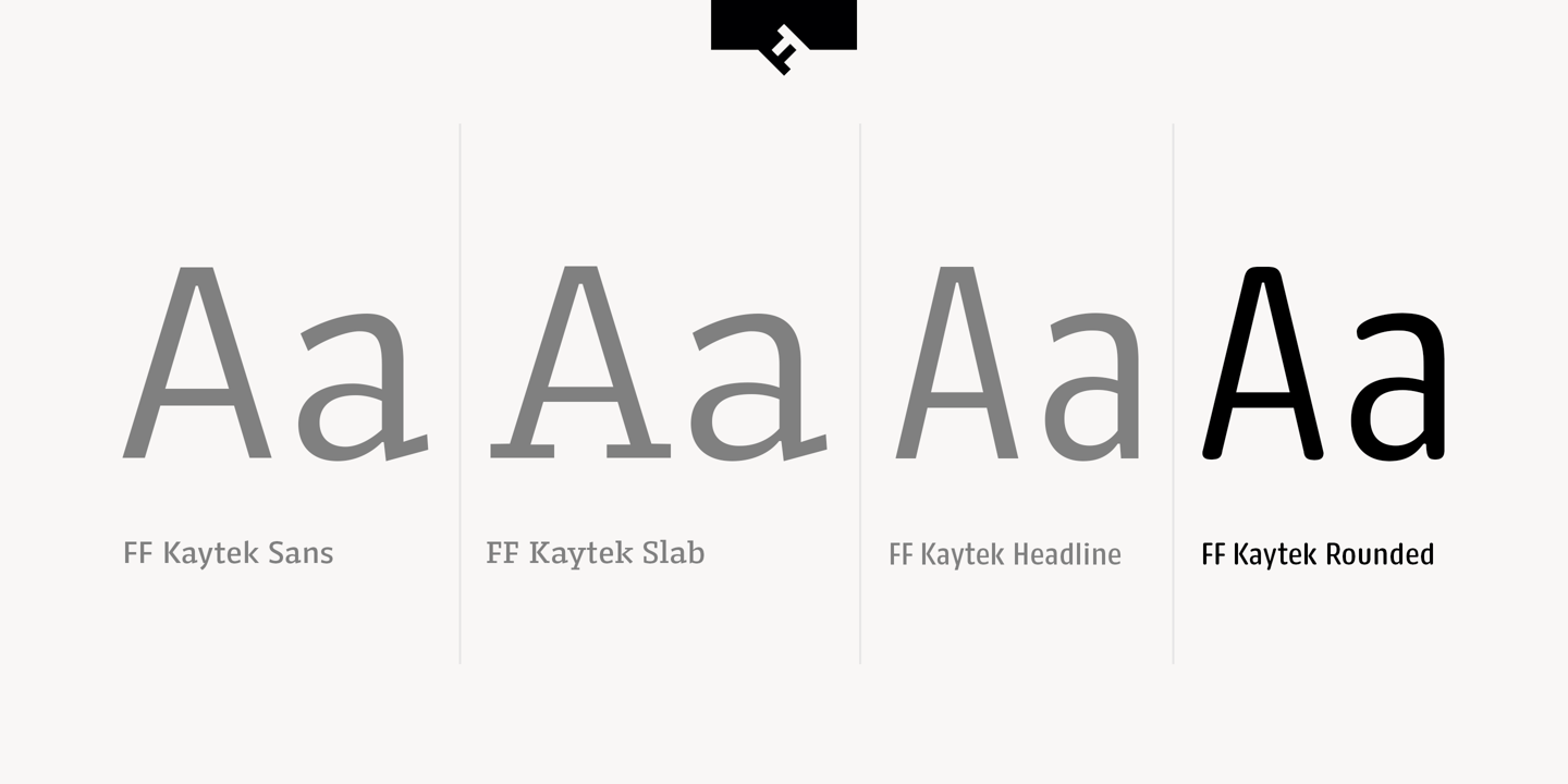 FF Kaytek Rounded Black Font preview